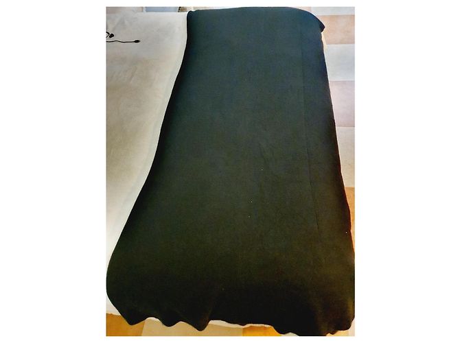 Chanel cashmere/wool blanket Black - view 6