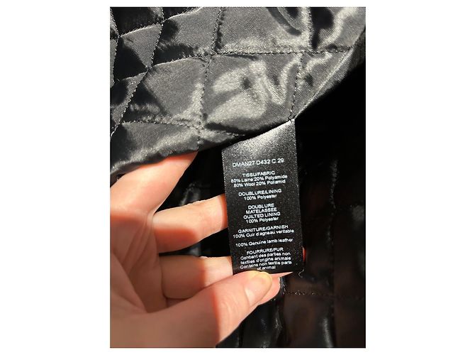 Abrigo duffle de lana azul marino Zapa - vista 6
