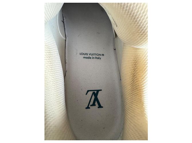 Louis Vuitton LV Trainer di Virgil Abloh Bianco Blu navy - vista 9
