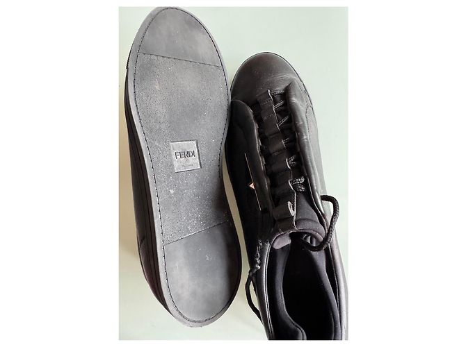 Fendi Sneaker Schwarz Metallic Pelz Metallisch - Ansicht 4