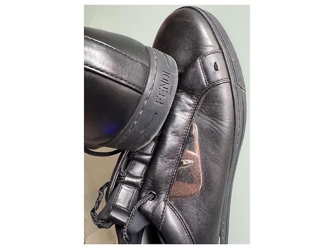 Fendi Sneaker Schwarz Metallic Pelz Metallisch - Ansicht 6
