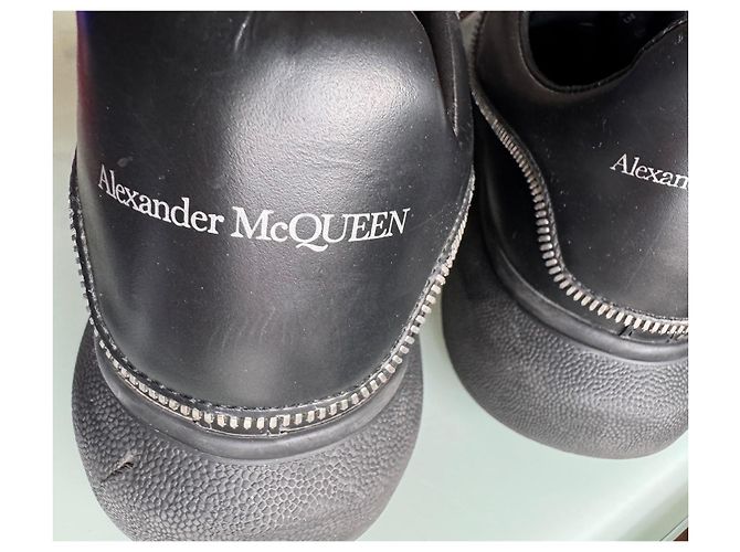 Sneakers Alexander McQueen Nere in Pelliccia Nero - vista 10