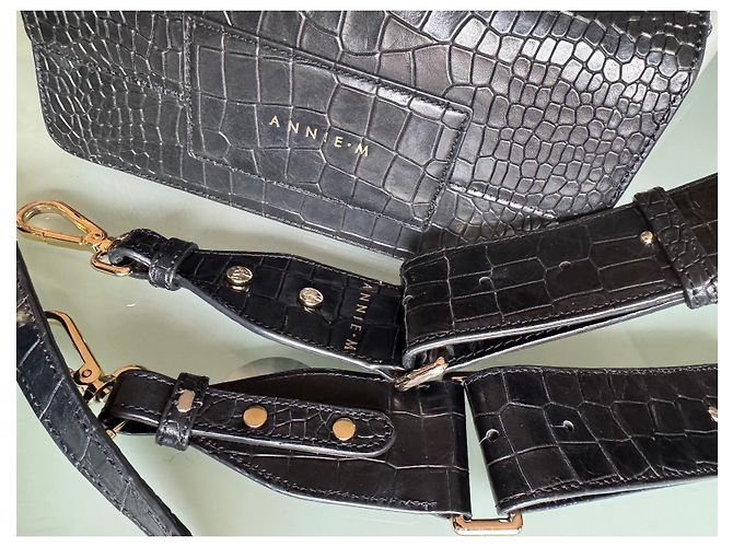 Autre Marque ANNIE M - Grande borsa a spalla larga Nero - vista 12