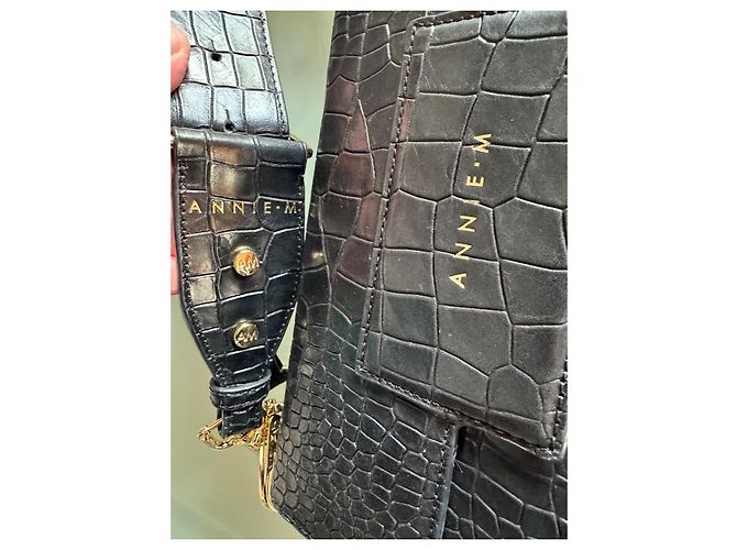 Autre Marque ANNIE M - Grande borsa a spalla larga Nero - vista 5