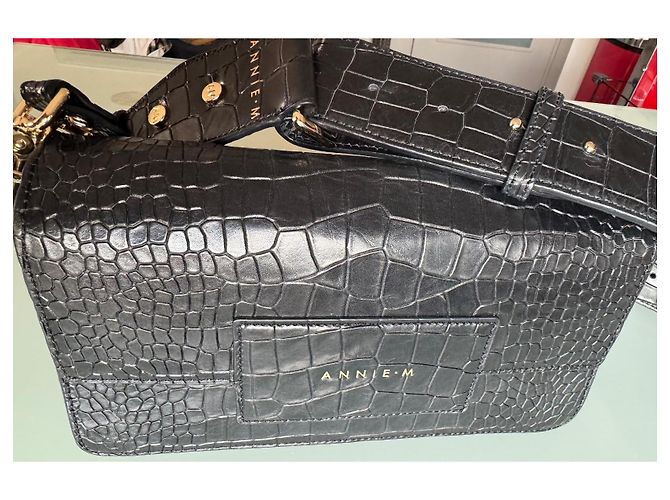 Autre Marque ANNIE M - Grande borsa a spalla larga Nero - vista 7