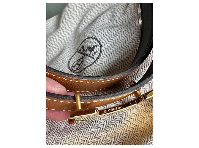 Hermès Mini Constance reversible Golden Light brown - view 6