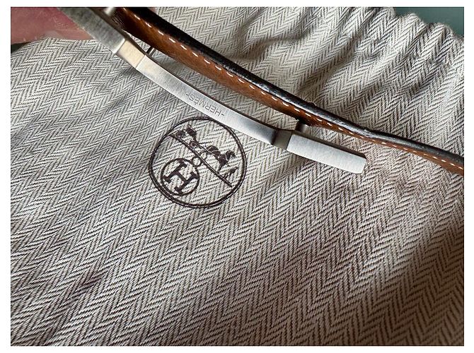 Hermès Reversible Belt Black and Light Brown Palladium Buckle Silvery - view 4