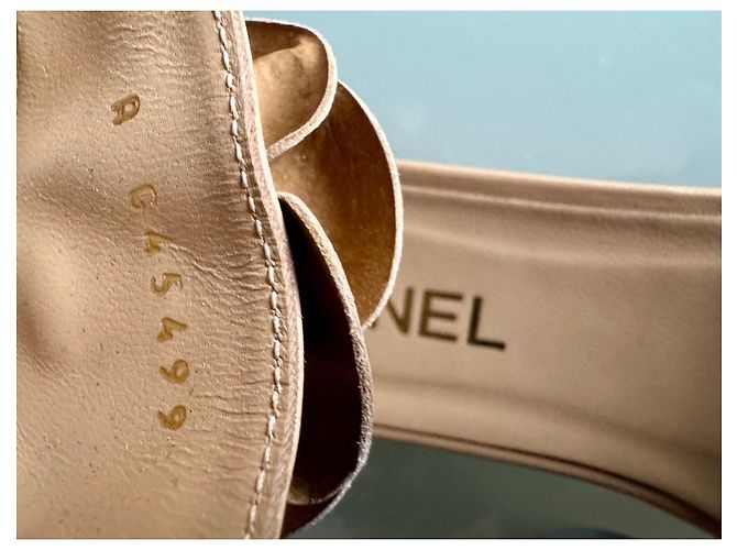 Chanel Infradito Camelia nude Beige Carne - vista 6