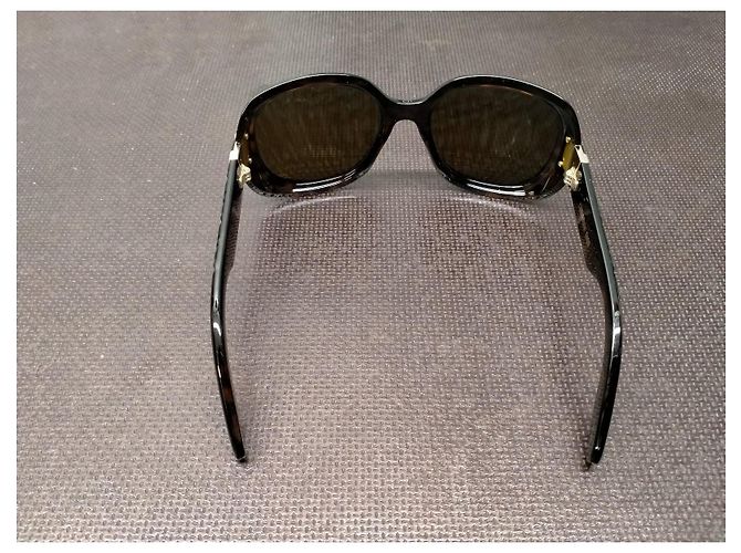Gafas de sol redondas Christian Dior Havana Marrón Oscuro Acetato - vista 3