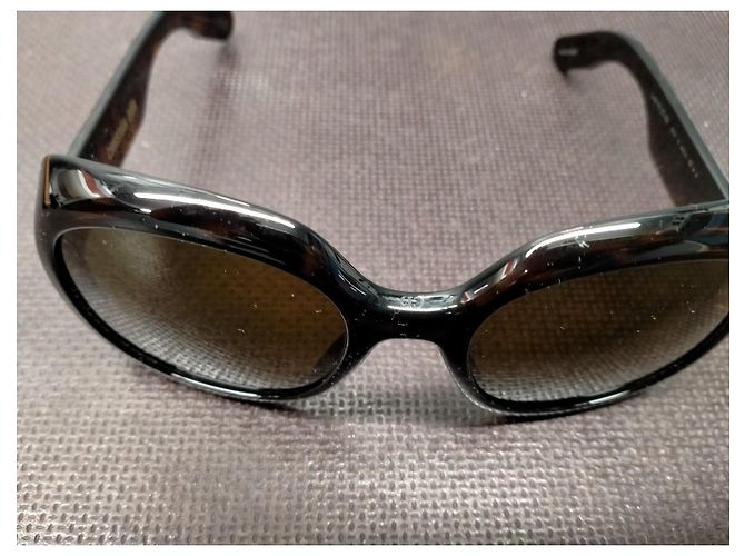 Gafas de sol redondas Christian Dior Havana Marrón Oscuro Acetato - vista 4