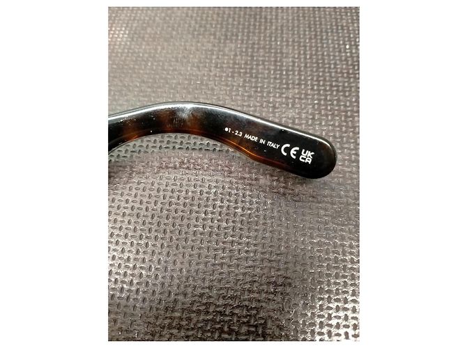 Gafas de sol redondas Christian Dior Havana Marrón Oscuro Acetato - vista 6