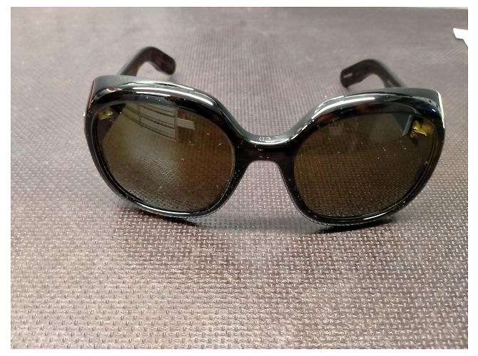 Gafas de sol redondas Christian Dior Havana Marrón Oscuro Acetato - vista 7