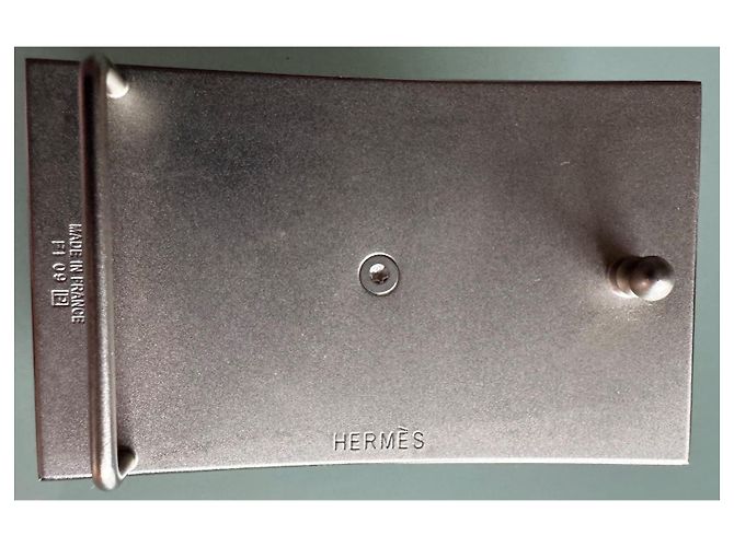 Hermès Collier de chien Gürtel Togo Leder marineblau - Ansicht 5