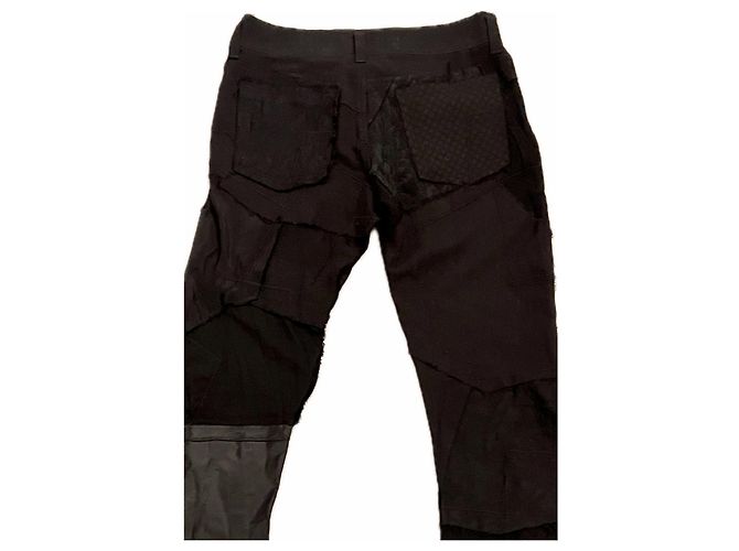 Comme des Garcons × Junya Watanabe Pantalones de Patchwork Negro - vista 6