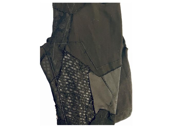 Comme des Garcons × Junya Watanabe Pantalones de Patchwork Negro - vista 7