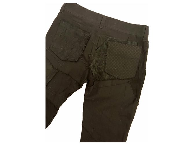 Comme des Garcons × Junya Watanabe Pantalones de Patchwork Negro - vista 8