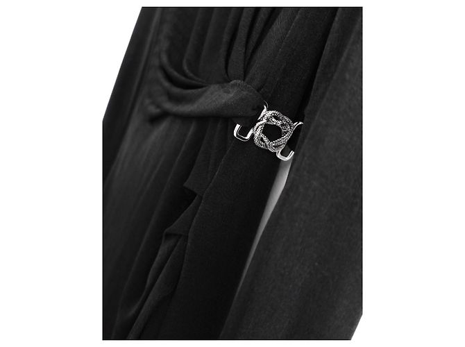 Schwarzes Kleid mit Schlangenbesatz von Just Cavalli - Ansicht 3