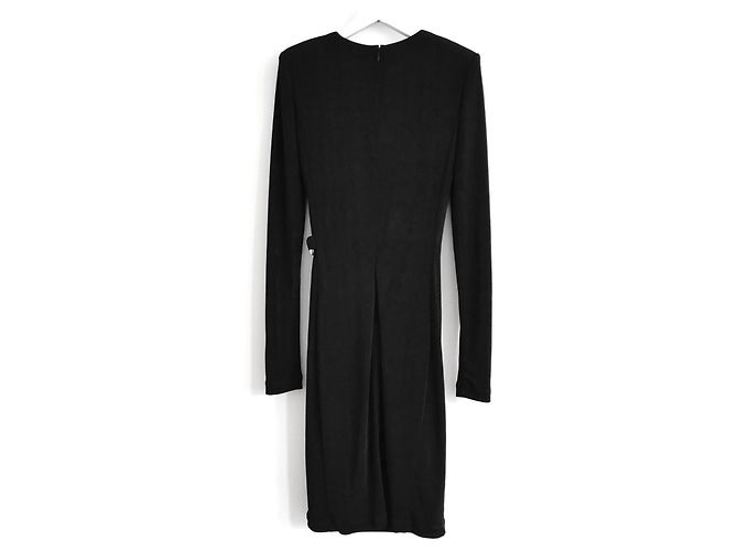 Schwarzes Kleid mit Schlangenbesatz von Just Cavalli - Ansicht 5