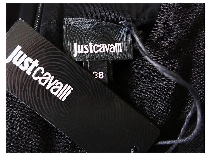 Schwarzes Kleid mit Schlangenbesatz von Just Cavalli - Ansicht 6