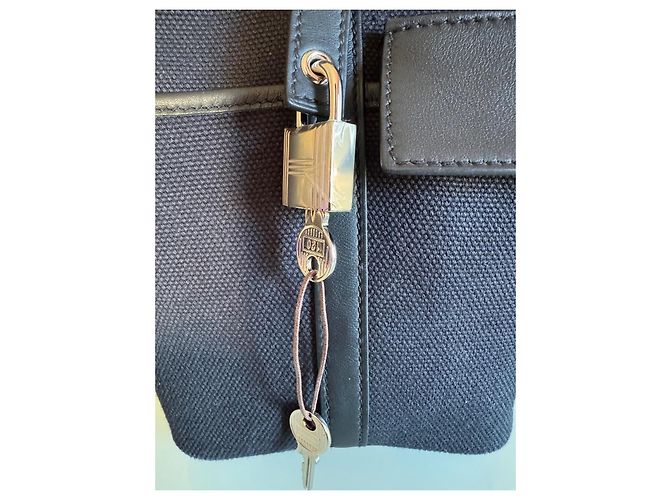 Borsa a mano Hermès Picotin Nera Cotone Pelliccia Nero - vista 2