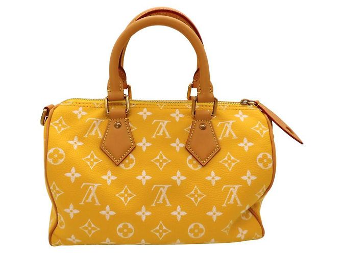 Louis Vuitton Speedy Bandouliere 25 Leather Bag Yellow - view 3