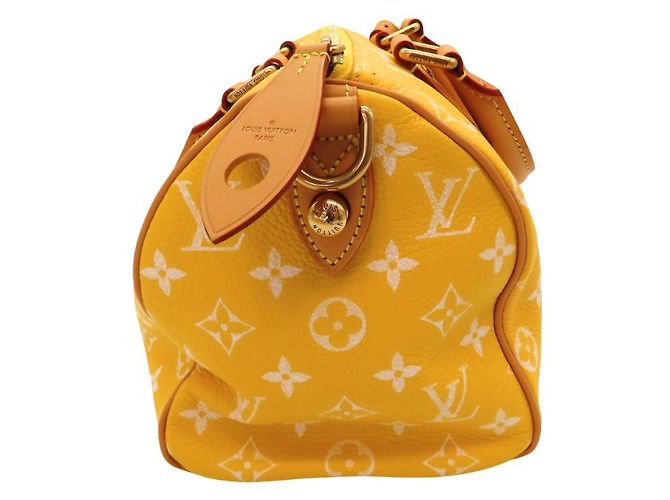 Louis Vuitton Speedy Bandouliere 25 Leather Bag Yellow - view 4