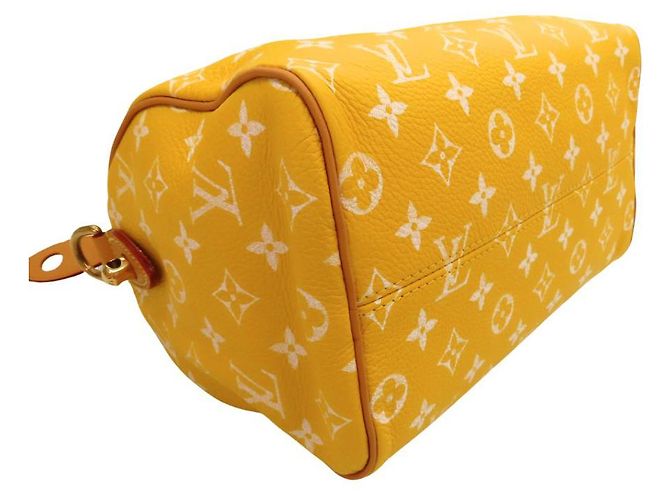 Louis Vuitton Speedy Bandouliere 25 Leather Bag Yellow - view 6