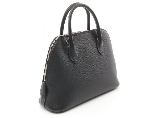 Hermès Hermes Bolide 1923 25 Leather Handbag Black - view 2