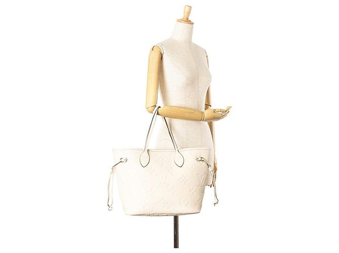 Sac à main Louis Vuitton Neverfull MM M46676 Beige - vue 8