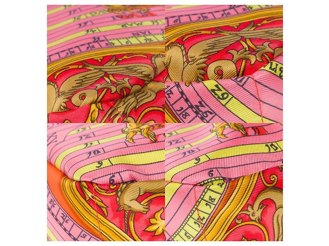 Hermès Accessorio HERMES in Seta Rosa - 102242 - vista 10