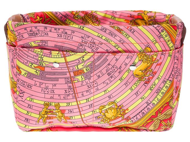 Hermès Accessorio HERMES in Seta Rosa - 102242 - vista 4