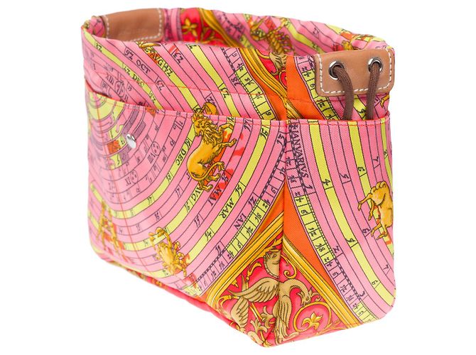 Hermès Accessorio HERMES in Seta Rosa - 102242 - vista 5