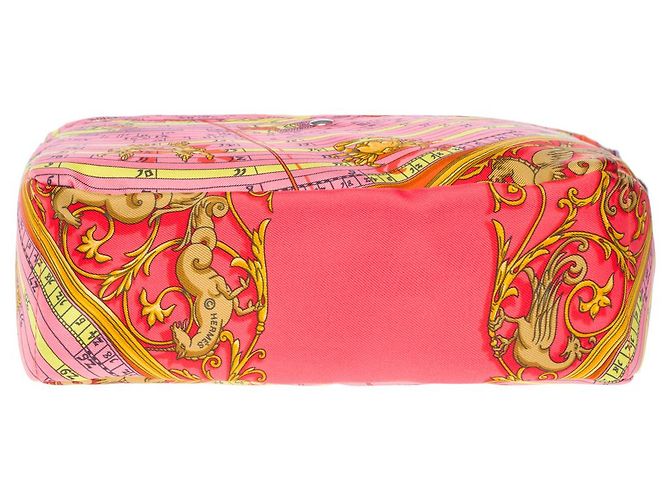Hermès Accessorio HERMES in Seta Rosa - 102242 - vista 7