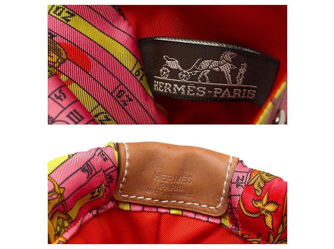 Hermès Accessorio HERMES in Seta Rosa - 102242 - vista 8