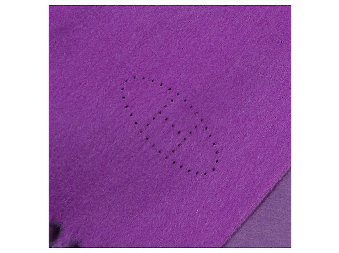 Hermès Acessório HERMES em Cachemira Roxa - 102255 Roxo - vista 3