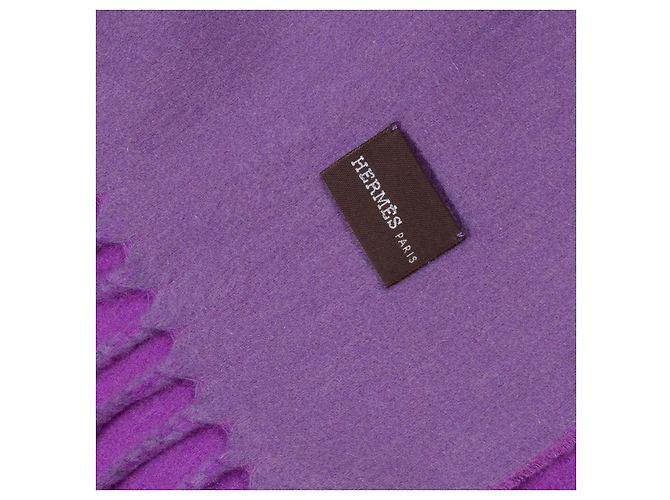 Hermès Acessório HERMES em Cachemira Roxa - 102255 Roxo - vista 4