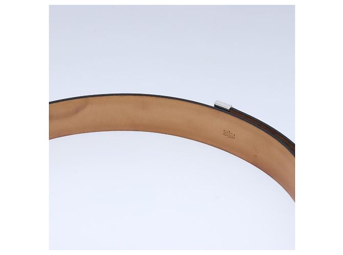 LOUIS VUITTON Gürtel Care Belt Leder Schwarz LV Auth ti2451 - Ansicht 13