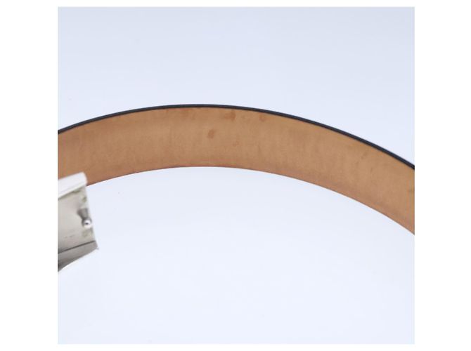 LOUIS VUITTON Gürtel Care Belt Leder Schwarz LV Auth ti2451 - Ansicht 15