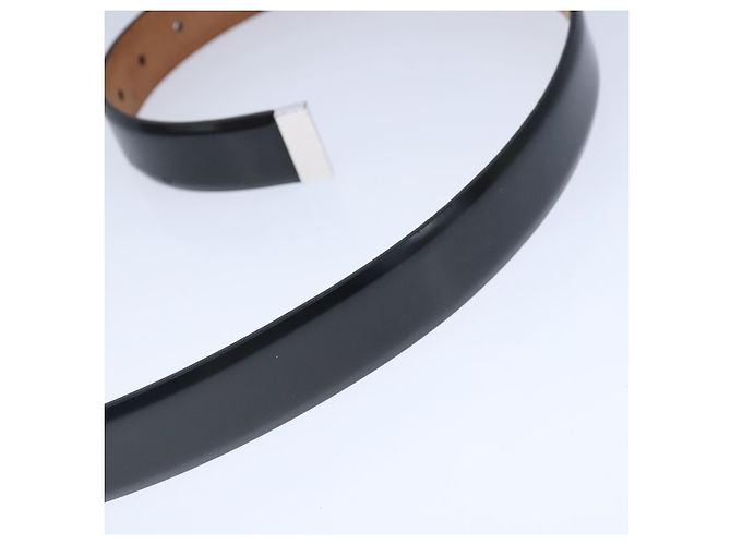 LOUIS VUITTON Gürtel Care Belt Leder Schwarz LV Auth ti2451 - Ansicht 5