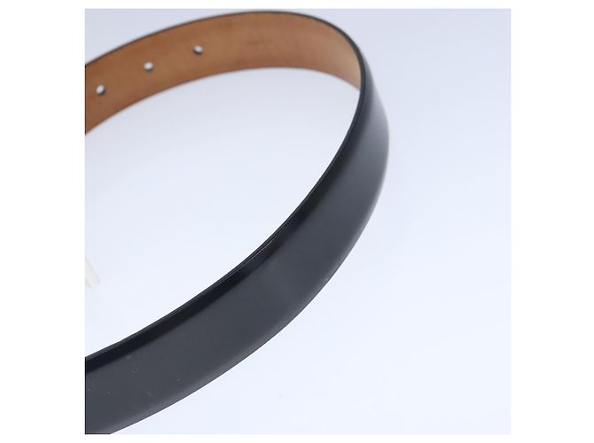 LOUIS VUITTON Gürtel Care Belt Leder Schwarz LV Auth ti2451 - Ansicht 6