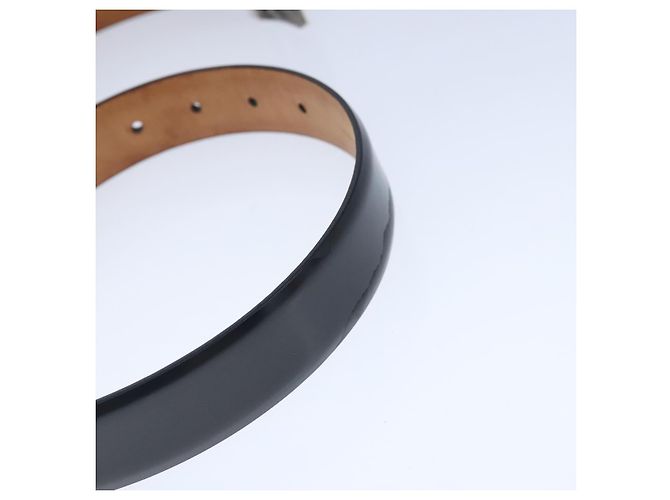 LOUIS VUITTON Gürtel Care Belt Leder Schwarz LV Auth ti2451 - Ansicht 7