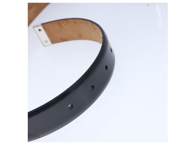 LOUIS VUITTON Gürtel Care Belt Leder Schwarz LV Auth ti2451 - Ansicht 8