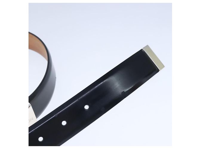 LOUIS VUITTON Gürtel Care Belt Leder Schwarz LV Auth ti2451 - Ansicht 9