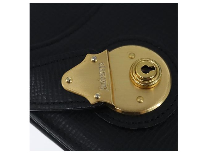 Autre Marque Borsa da lavoro Burberrys in pelle nera e oro Auth ti2373 Nero D'oro - vista 15