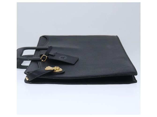 Autre Marque Borsa da lavoro Burberrys in pelle nera e oro Auth ti2373 Nero D'oro - vista 4