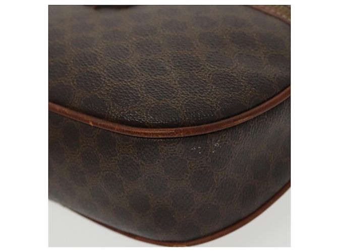 Céline Borsa a spalla in tela Macadam CELINE in pelle PVC marrone oro Auth bs19763 D'oro - vista 10