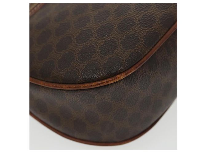 Céline Borsa a spalla in tela Macadam CELINE in pelle PVC marrone oro Auth bs19763 D'oro - vista 11