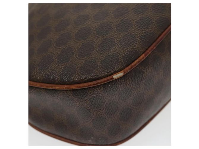 Céline Borsa a spalla in tela Macadam CELINE in pelle PVC marrone oro Auth bs19763 D'oro - vista 13