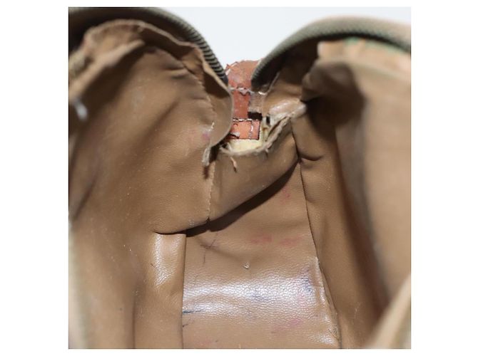 Céline Borsa a spalla in tela Macadam CELINE in pelle PVC marrone oro Auth bs19763 D'oro - vista 20
