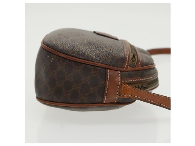 Céline Borsa a spalla in tela Macadam CELINE in pelle PVC marrone oro Auth bs19763 D'oro - vista 4